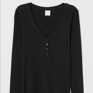 H&M fitted ribbed henley